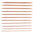 55 Pieces 11 Sizes 13cm Double Pointed Carbonized Smooth Bamboo Knitting Needles