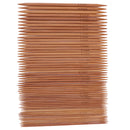 55 Pieces 11 Sizes 13cm Double Pointed Carbonized Smooth Bamboo Knitting Needles