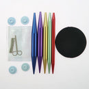 Circular Knitting Needles Set 13 Pieces Interchangeable Aluminum Knitting Needle for DIY Craft