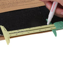 Plastic Multi-function 5 in 1 Sliding Gauge Sewing Measuring Craft Tool 15cm
