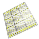 15x15cm Clear Square Plastic Quilt Quilting Ruler Patchwork Sewing Ruler for Crafts
