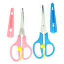 2Pcs/lot Stainless Steel Scissors Sewing Shears with Protective Case DIY Crafts Tools Multipurpose