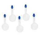5 Sets Blue Bow Wire Stitch Insertion Sewing Needles Threader with Round Clear Magnifier