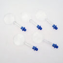 5 Sets Blue Bow Wire Stitch Insertion Sewing Needles Threader with Round Clear Magnifier