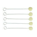 100Pcs Wool Ball Brush Dye DIY Leather Craft Daubers Tools with Metal Hoop for Crafts and Cleaning Projects