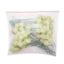 100Pcs Wool Ball Brush Dye DIY Leather Craft Daubers Tools with Metal Hoop for Crafts and Cleaning Projects