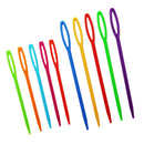 200 Pieces Plastic Sewing Needles for Kids Craft and Needle Projects, Multi Color, 2 Sizes 7cm 9cm