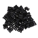 50pcs Plastic Double Hole Cord Locks Spring Toggle Stopper for Shoelaces Bag