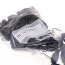 50 Pieces Black Plastic Toggle Spring Clasp Stop Single Hole String Cord Locks 29x12mm
