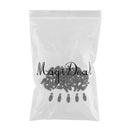 50 Pieces Black Plastic Toggle Spring Clasp Stop Single Hole String Cord Locks 29x12mm
