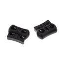 50pcs Plastic Toggle Spring Stop Double Holes String Cord Locks for Shoelace