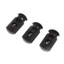 50 Pieces Plastic Double Hole String Stopper Toggle Buckle Cord Locks End for Lanyard Luggage Clothing Backpack Sportwear Shoelace Tent