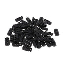 50 Pieces Plastic Double Hole String Stopper Toggle Buckle Cord Locks End for Lanyard Luggage Clothing Backpack Sportwear Shoelace Tent