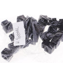 50x Plastic Toggles Spring Stop Square Drawstring Cord Locks End Single Hole