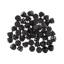 Wholesale 50pcs Round Plastic Toggles Spring Stop Drawstring Rope Cord Locks