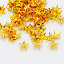 100Pcs Punk Star Metal Stud Claw Rivets For Bags Clothes Leathercraft 10mm