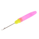 5 Pieces Wood/Plastic Crochet Latch Hooks Lock Needles Awl for Hair/Micro Braid