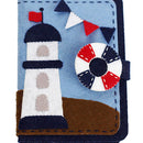 Lighthouse Card Holder Felt Applique Kit Handmade Felt Materials DIY Package for Home Decoration Gift
