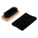 6 Pieces Polish Shining Shoe Boot Care Leather Shine Cleaning Brushes Set Kit Tool