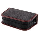 6 Pieces Shoes Polish Kit Shoe Shine Care Kit Black Brown Polish Cleaning Brushes Cloth Set with Compact Case