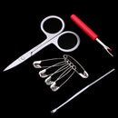104 Pieces Sewing Kit Sewing Accessories + 22 Size Crochet Hooks Needle Thread Scissor Tape Measure