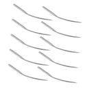 10 Pieces Portable Silver Metal Blindstitch Sewing Machine Needles LW*6T