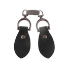 1 Pair Leather Snap Toggle Closure Toggle Buttons with Metal Buckle Clip DIY Craft