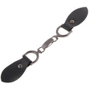 1 Pair Leather Snap Toggle Closure Toggle Buttons with Metal Buckle Clip DIY Craft