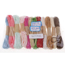 12 Pieces 10 Meters 2mm Twisted Paper Craft String Cord Rope for Gift Wrapping
