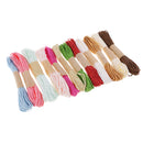 12 Pieces 10 Meters 2mm Twisted Paper Craft String Cord Rope for Gift Wrapping
