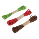 12 Pieces 10 Meters 2mm Twisted Paper Craft String Cord Rope for Gift Wrapping