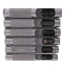 6 Pieces Heavy Duty Leather Hollow Hole Punch Set 9mm 10mm 11mm 12mm 13mm 14mm