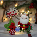LED Christmas Ornament Needle Felting Kit DIY For Beginners with Basic Tools and Tutorials