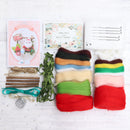 LED Christmas Ornament Needle Felting Kit DIY For Beginners with Basic Tools and Tutorials