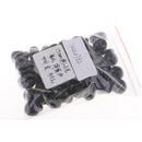 50Pcs Single Hole Spring Plastic Round Toggle Stopper Cord Locks End 15mm