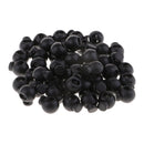 50Pcs Single Hole Spring Plastic Round Toggle Stopper Cord Locks End 15mm
