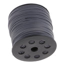 100 Yards 2.6mm Flat Suede PU Leather String Jewelry Making Thread Cord Grey
