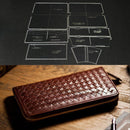 7 Pieces Clear Acrylic Leather Templates for Zipper Clutch Bag Making Stencils