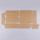 7 Pieces Clear Acrylic Leather Templates for Zipper Clutch Bag Making Stencils