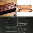 7 Pieces Clear Acrylic Leather Templates for Zipper Clutch Bag Making Stencils