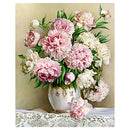 DIY 5D Diamond Painting Embroidery Cross Craft Stitch Kit for Home Wall Decoration - Peony Pattern 38x28cm