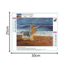 DIY Crystals Painting Kit 5D Dog Diamond Painting by Number Kits 30x25cm