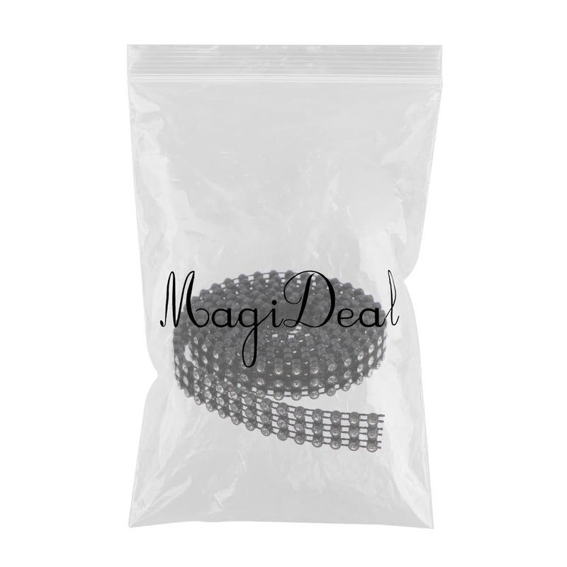 1 Yard 11mm Bling Beaded Rhinestone Chain Ribbon Trim Sewing Decoration Embellishments