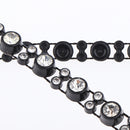 1 Yard 7mm Bling Beaded Rhinestone Chain Ribbon Trim Sewing Decoration Embellishments