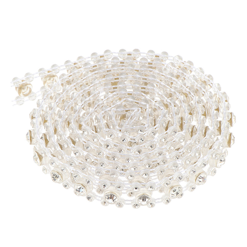 1 Yard Beaded Rhinestone Applique Headband Bridal Waist Belt Wedding Dress