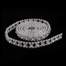 1 Yard Beaded Rhinestone Applique Headband Bridal Waist Belt Wedding Dress
