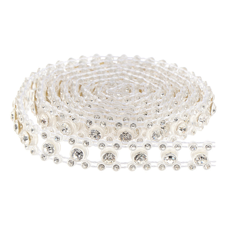 1 Yard Beaded Rhinestone Applique Headband Bridal Waist Belt Wedding Dress