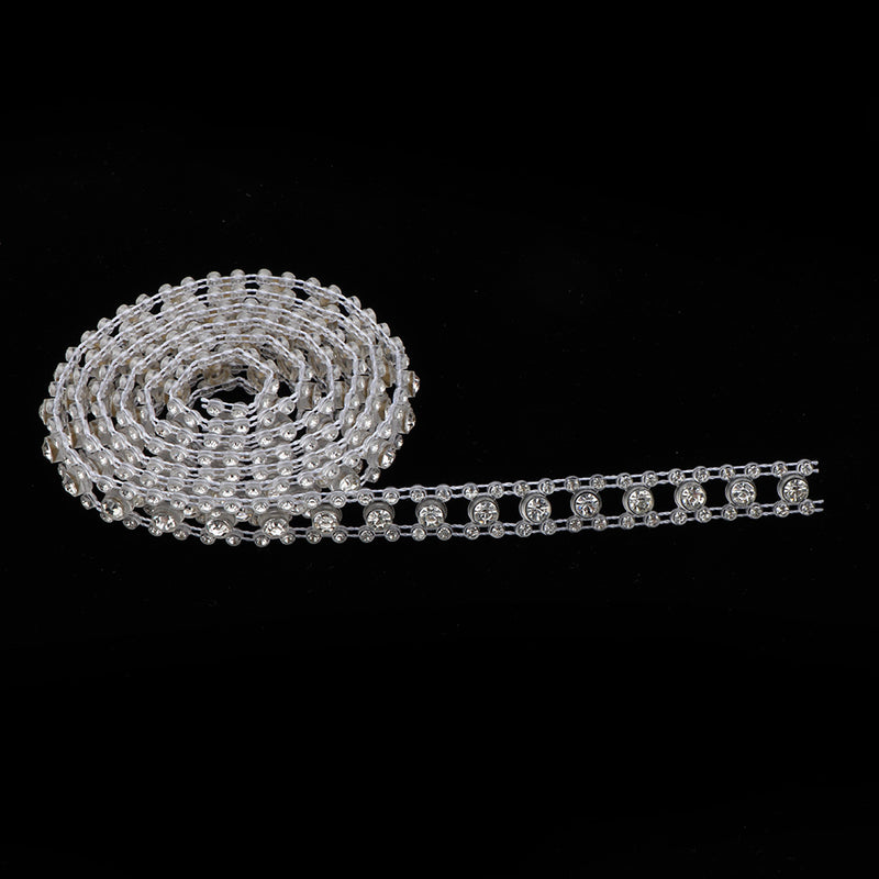 1 Yard Beaded Rhinestone Applique Headband Bridal Waist Belt Wedding Dress