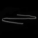 1 Yard Round Diamante Rhinestone Chain Trim Wedding Dress Belt Bridal Bead Applique White 14mm