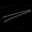 1 Yard Round Diamante Rhinestone Chain Trim Wedding Dress Belt Bridal Bead Applique White 14mm